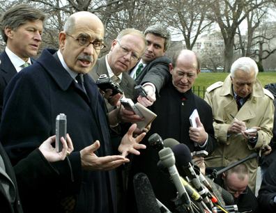 من هو الدكتور محمد البرادعي  Dr-mohamed-elbaradei-director-general-of-the-international-atomic-energy-agency-speaks-to-the-press-outside-the-white-house-march-17-2004-following-a-meeting-with-u-s-president-geo